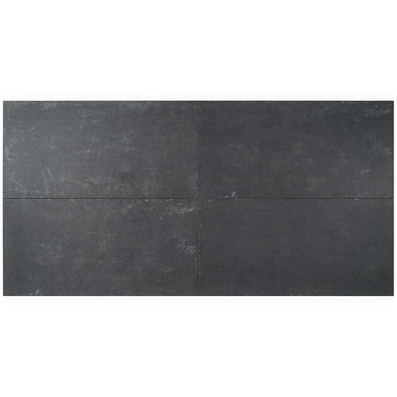 Portrait 24X48 Matte Porcelain Tile, Black Gold