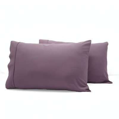 400TC Sateen Cotton Solid Pillowcases (Set Of 2)