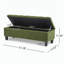 Banc repose-pieds avec rangement, pieds en bois d'hévéa-128968985-128968983