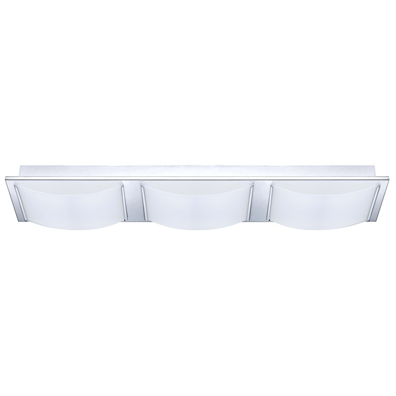 Plafonnier encastré 3 lumières Aleen, Chrome