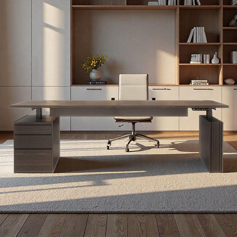 Blanchet Computer Desk, 53.94" H x 94.49" W x 33.46" D