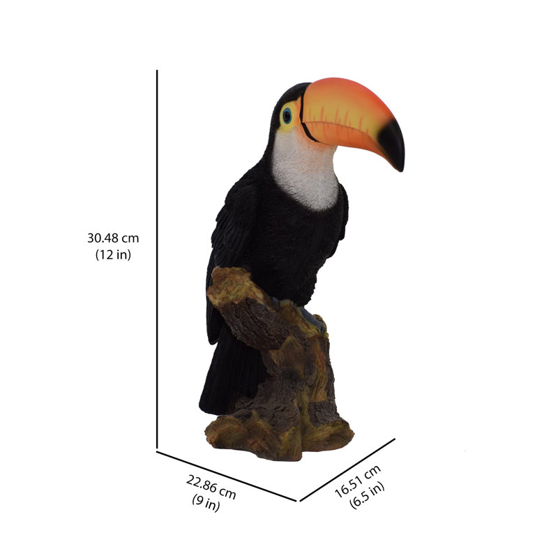 Figurine toucan on souches