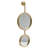 Iron Frame Vertical Round Mirror