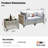 Emroy Wicker/Rattan 2 - Person Seating Group With Lighted Coffee Table and Cushions-111806501