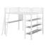 Lit mezzanine en métal avec 3 couches de tablettes et bureau Adwin-2072388260-2072388267