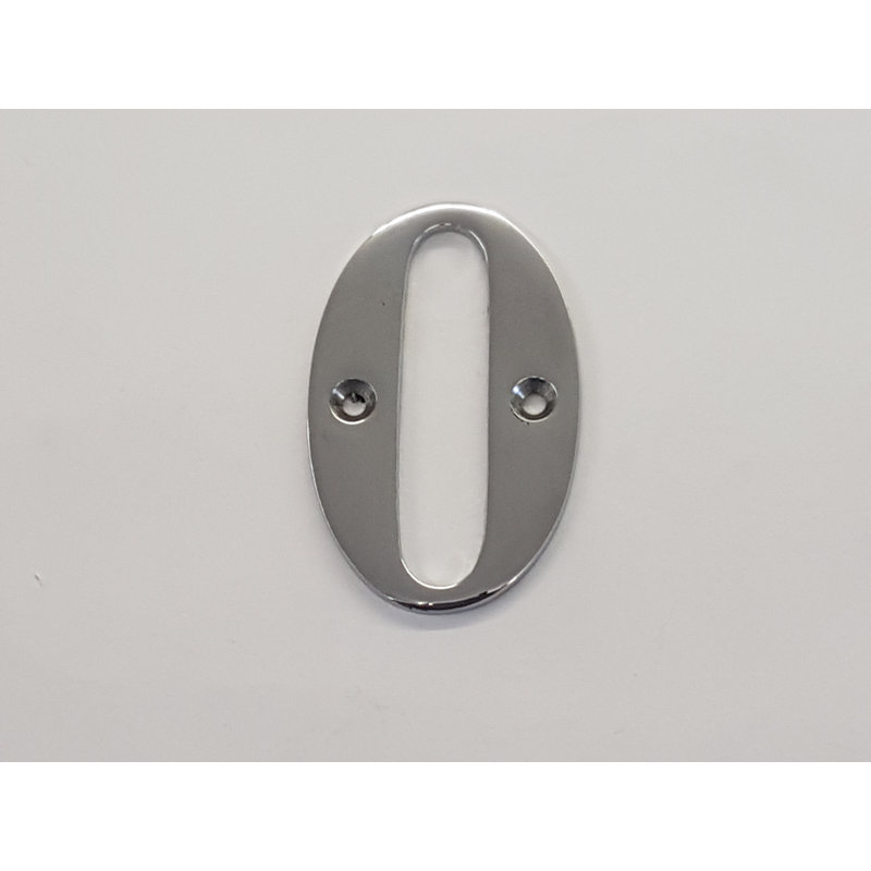 Cadarrah 19.3cm H Metal House Number, 0