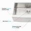 Évier de cuisine en acier inoxydable à tablier simple 33 po x 21 po x 10 po Farmhouse