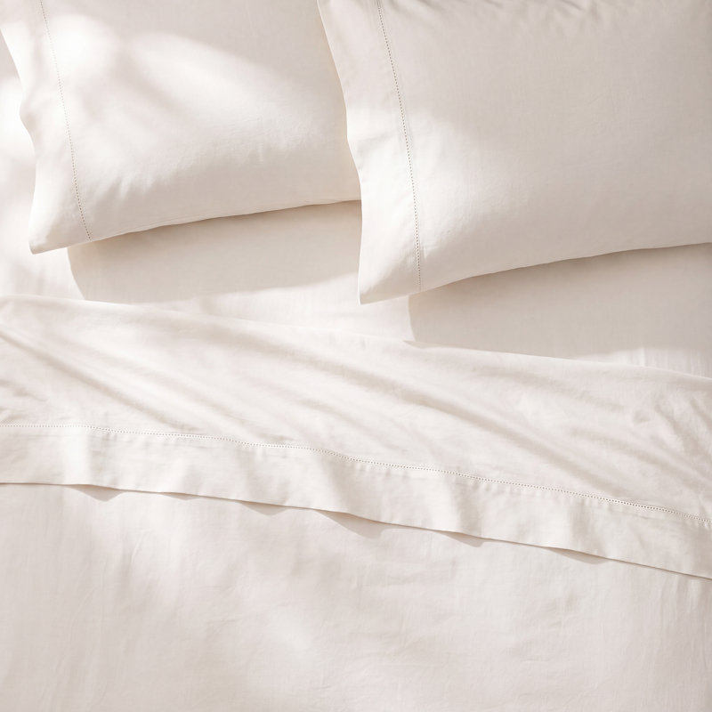 Briani Cotton Blend Sheet Set, Full, Gray