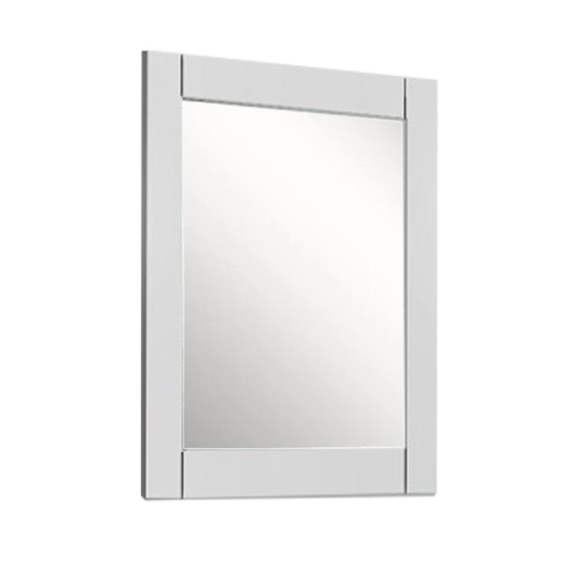 Miroir de salle de bain Olliyah, Blanc, 28 po x 30 po