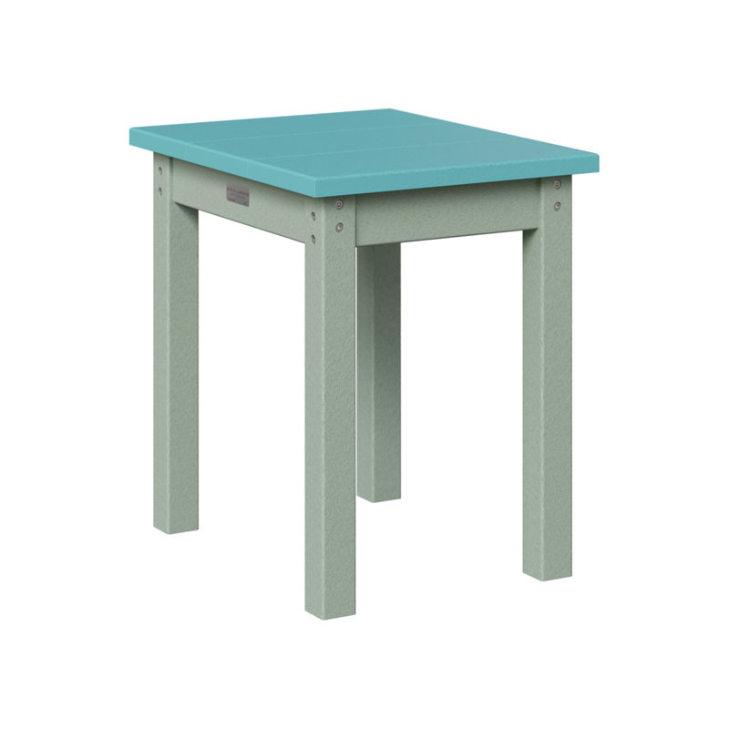 Berlin Gardens Economy End Table, Seafoam, Aruba Blue