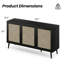 Buffet buffet avec 3 portes en rotin-1864140-21562518