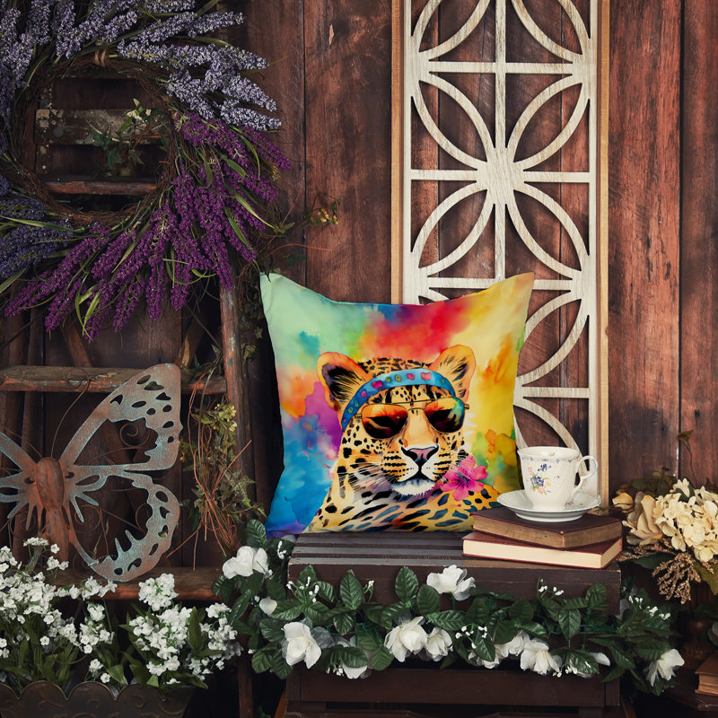 Coussin Hippie, H 14 po x l 14 po