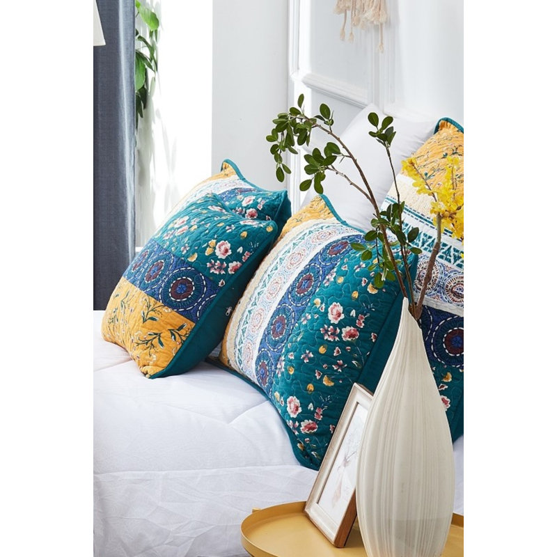 Polyester Floral Sham Set