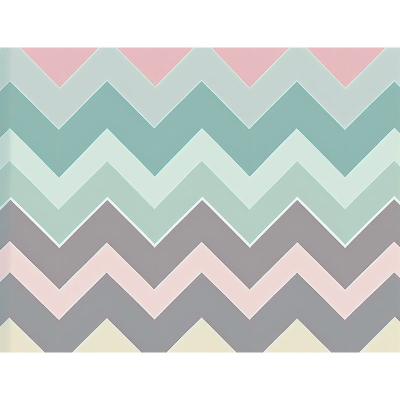 Checkered Comforter, Twin Extra Long Comforter, Blue/Pink Chevron