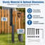 2pcs Fence Post Repair Kit Fence Post Stakes