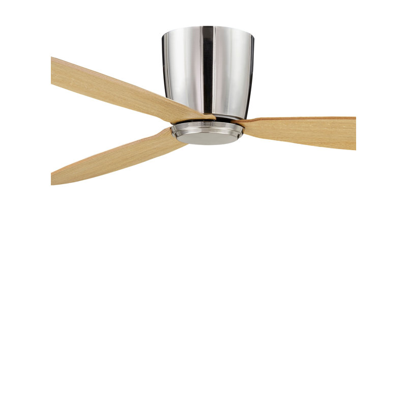 Abordale 132'' Ceiling Fan, Chorme with Oak Blades