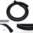 12 Inch Square Matte Black Shower - Wall Mounted With Adjustable Slide, Valve, And Dual Head System Bar, Rainfall Shower, Handheld Spray