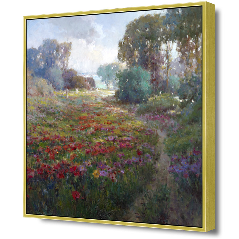 «Path Through Scarlet Wilds», H 26 po x l 26 po, Doré
