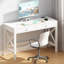 39.4" W Writing Desk with Drawers and Charging Station-424389126