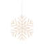 Ornements de Noël découpés en forme de flocon de neige - 5 po - ensemble de 8