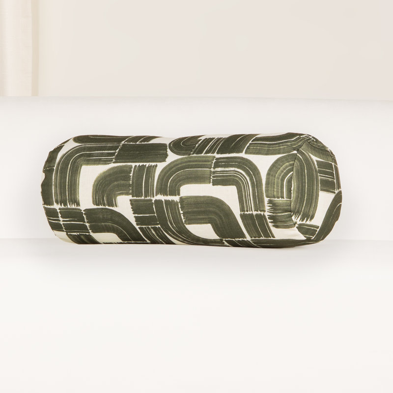 Coussin décoratif arche déco, Olive, Traversin 21 po x 8 po, Bourre en polyester