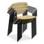 Fauteuil d'extérieur avec cadre noir Yossif - ensemble de 2-2067899301