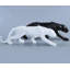Abstract Panther Statue With Geometric Pattern