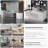 L-Shaped Reception Desk with Lockable Drawers, Computer Desk, and Storage Shelves/Front Desk-1932690582-1932690583