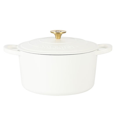 Cocotte ronde artisanale en fonte antiadhésive Crock-pot