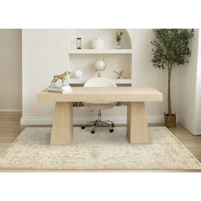 Tapis d'intérieur crème beige Brue, Rectangle 7 pi 10 po x 10 pi 6 po