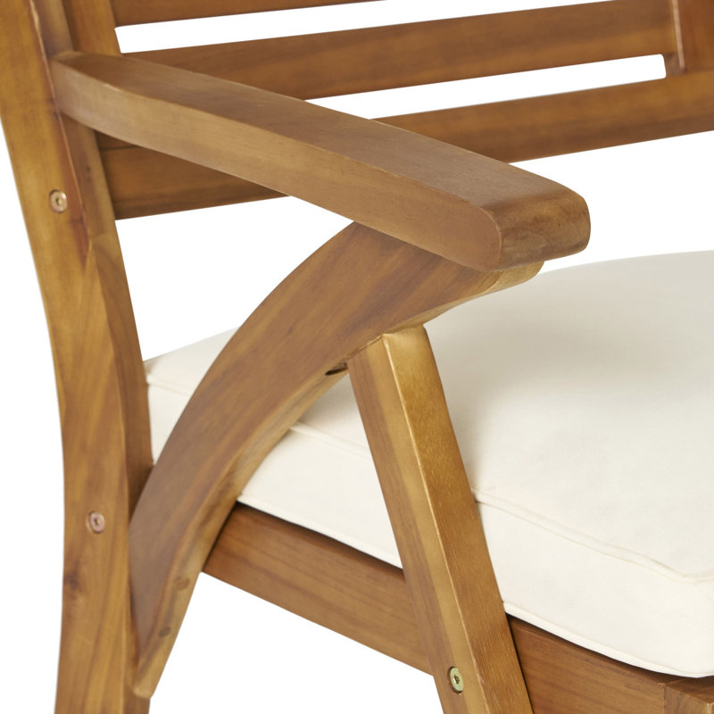 Ensemble de 2 chaises d'extérieur avec coussins pour l'extérieur