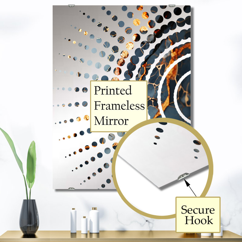 Iuturna - Miroir mural en marbre MIR137666, 40 po x 30 po