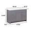 Meuble-lavabo simple avec plateau Nimay 48,5 po