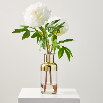 Polyether Polyurethane (PU) Peony Arrangement in Vase