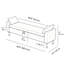 Banc de rangement rembourré de 66 po avec coussins-1195521027
