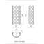 2 appliques murales Perrene en chrome