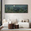«Moon Night Wilderness Plants Relaxing Calm», impression sur toile encadrée surdimensionnée-111653564-111653562