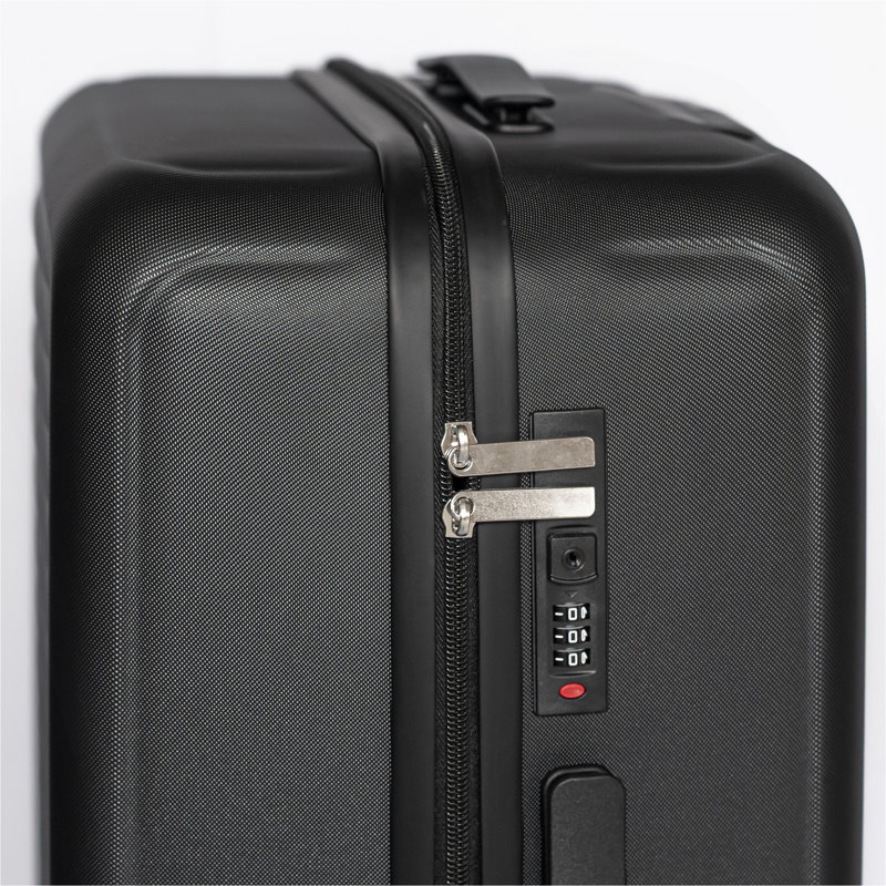 2025 suitcase, Acacia Wood,Antique Black