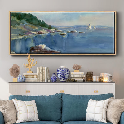 Sailing Bay- Framed Canvas