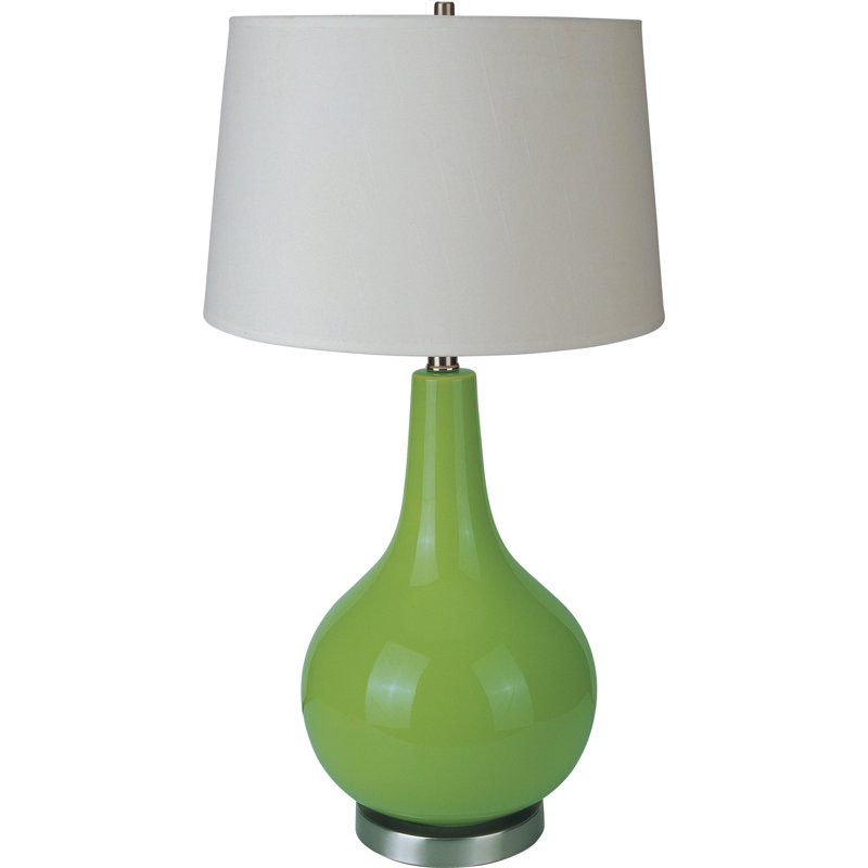 Ivalee Metal Table Lamp, Green