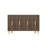 Modern Walnut Console Table, 47.2 x 29.0 x 11.6 inches | 100% Melamine Coated Particle Board, Thickness: 0.7 inches | Stylish Brown Finish, Geometric Design | Perfect for Entryway, Living Room & Hallway Decor-1529343868