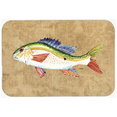 Caroline's Treasures Rainbow Trout Glass Cutting Board