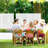 Outdoor Metal Rectangular Individual Planter Box with Trellis for Climbing Plants-1865565209-1865565191