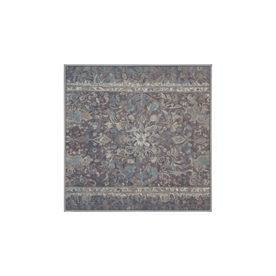 Machine Washable Gray Area Rug