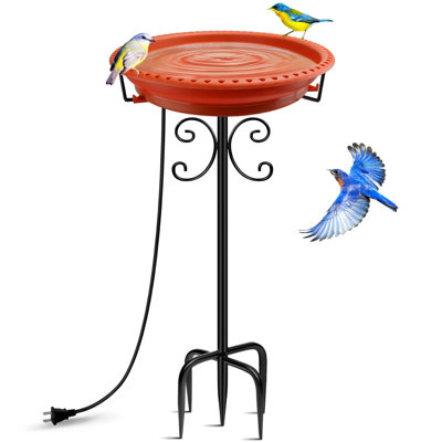 Heated Bird Baths For Outdoors5Prong Metal Base