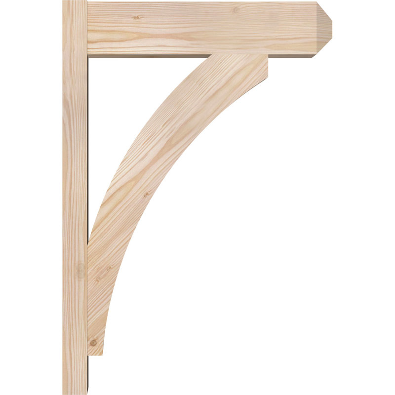Persienne en bois rustique Thorton Craftsman, Sapin Douglas de 5 1/2 po (lisse),  P 18 po x H 26 po 