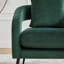 Fauteuil demi-tonneau en velours-831239452