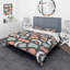 Pastel Retro Geometrics III - Ensemble de housse de couette moderne - Microfibre de polyester-564306993