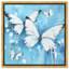 Art Remède avec papillons bleus texturés encadrés 56175-99483790-99483802