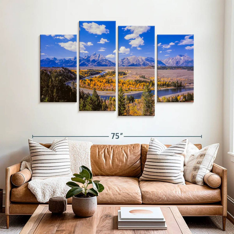 Alvord Snake River Aspens, H 42 po x l 68 po